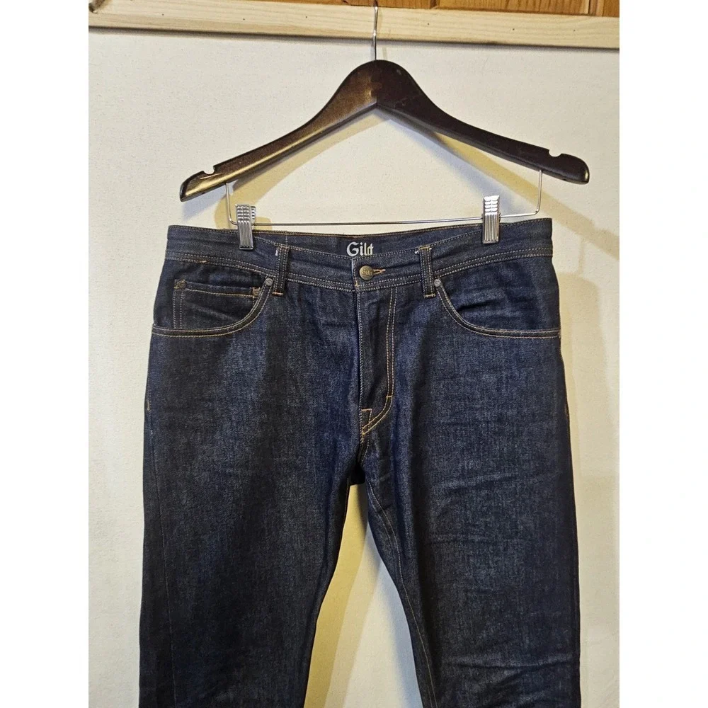 Gilded‎ Age & Co Gild Collection Clean Edge Indigo Jeans Men 32x34